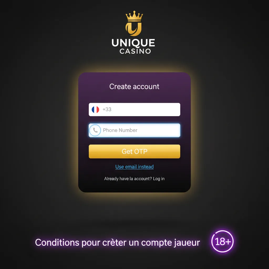 Infographie: créer un compte joueur—18+, compte unique, données exactes, KYC, paiement à votre nom.